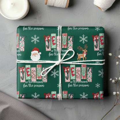 Elegant Christian Wrapping Paper for Christmas - Nativity Scene Gift Wrap to Celebrate Jesus' Birth