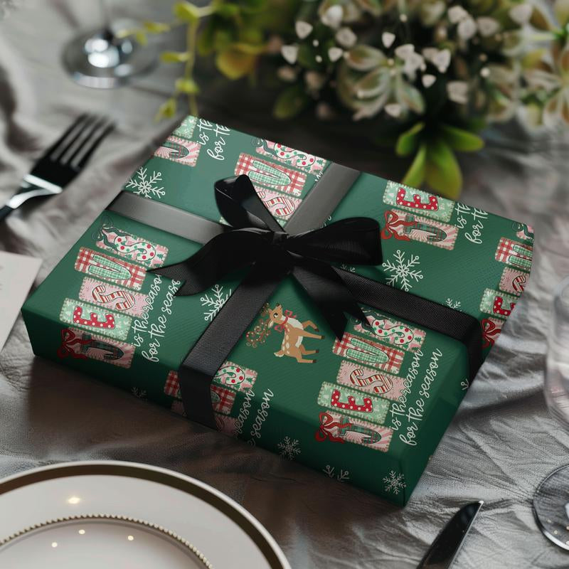 Elegant Christian Wrapping Paper for Christmas - Nativity Scene Gift Wrap to Celebrate Jesus' Birth